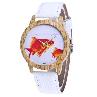 

New arrival Cute Fish Watch Women Ladies Clock Fashion Casual Dress Quartz WristWatch Relogio Feminino 533