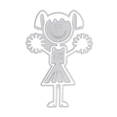

Cheerleaders Metal Cutting Dies Stencil DIY Scrapbook Paper Card Craft