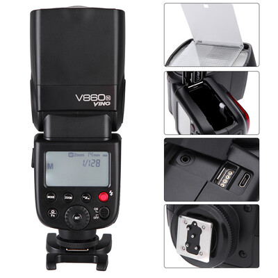 

Godox VING V860N Kit i-TTL Flash Lithium-ion Chargeable Battery Speedlite with Battery Charger for Nikon D7000 D90 DSLR