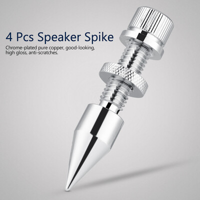 

Greensen 4 Pcs Speaker Spike Isolation Spikes Stand Foot HiFi Speaker Shockproof Cone Base Pads