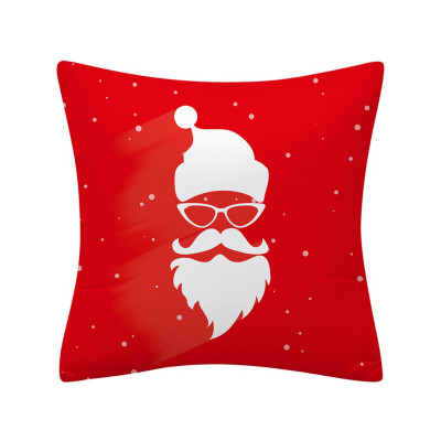 

Tailored Christmas Pillow Case Glitter Polyester Sofa Throw Cushion Cover Home Decor