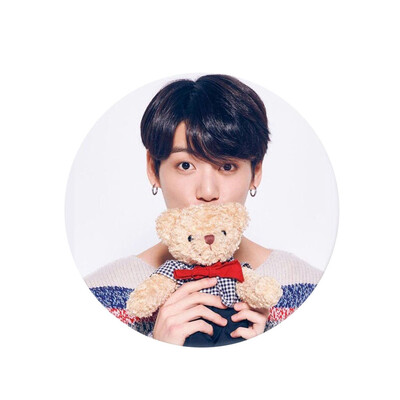 

KPOP BTS Bangtan Boys Love Yourself Answer Tinplate Badge Cute Cartoon Brooch Bag Pendant Boys Girls Accessories Hot Gift for Fans