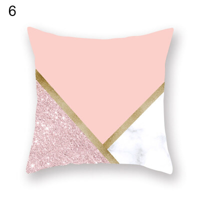 

Color Block Pineapple Pillow Case Cushion Cover Sofa Bed Car Cafe Office Decor