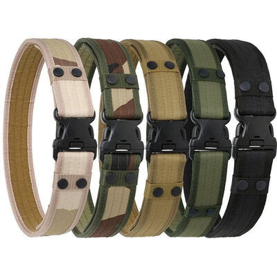 

US Army Style Combat Belt Quick Release Men Canvas Waistband Outdoor Hunting B
