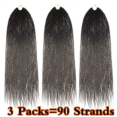 

3 Packs Befunny Senegalese Twist Crochet Hair Braids Small Havana Mambo Twist Crochet Braiding Hair Hairstyles For Women