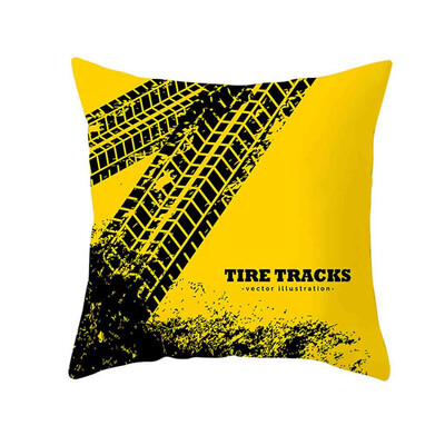 

〖Follure〗Yellow Polyester Pillow Case Sofa Car Waist Throw Cushion Cover Home Decoration