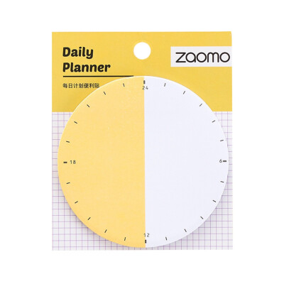 

Creative Clock Time Sticky Notes Stickers Gradient Color Memo Pad Planner Schedule Planner Sticker