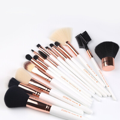 

Toponeto New 15 pcs Makeup Brush Set tools Make-up Toiletry Kit Wool Make Up Brush Set