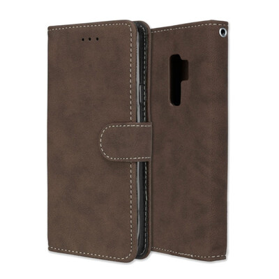 

MOONCASE Samsung Galaxy S9 Vintage Scrub 3 Card Case - Brown