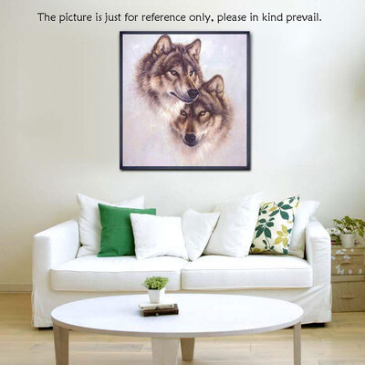 

DIY Handmade Needlework Cross Stitch Set Embroidery Kit Precise Printed Wolf Totem Design Cross-Stitching 42 45cm Home Decoratio