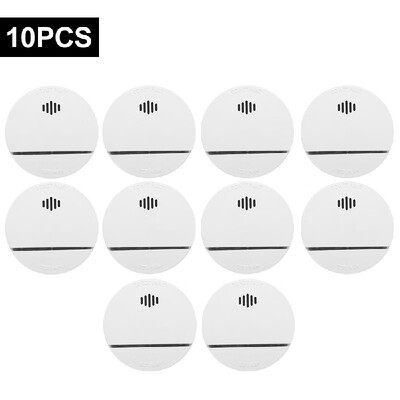 

Wireless Smoke Detector Photoelectric Fire Alarm Battery-Powered Light Sound Warning Fire Safety for Home Hotel School
