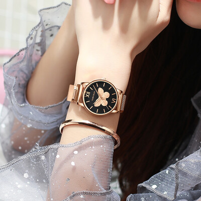 

Caseton light luxury watches women bee net red fashion trend simple temperament women watch students ins wind