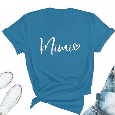

Starmoon Womens Casual Short Sleeve Letter Heart Printed T shirts Blouse Tops