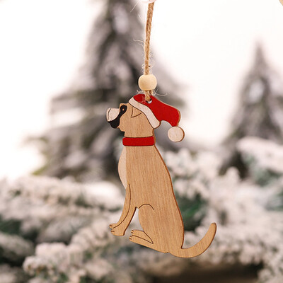 

Aohua Cute Wooden Elk Christmas Tree Decorations Hanging Pendant Deer Craft Ornament Christmas Decorations For Home