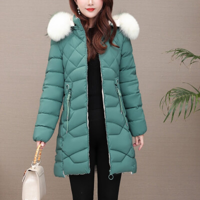 

Tailored Women Winter Warm Coat Hooded Thick Warm Loose Jacket Long Overcoat