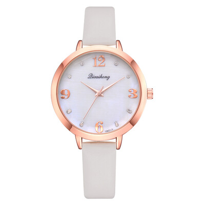 

Drilled digital scale time watch noble female gift watch