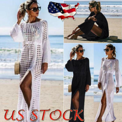 

Women Beach Dress Bikini Cover Up Kaftan Holiday Long Tops Dress Bathing Suit