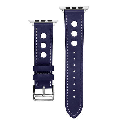 

Leather Big Holes Breathable Watch Band Wrist Strap for iWatch Series 1 2 3