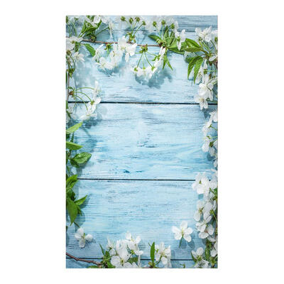 

Plank Flowers Printed Digital Photography Background Cloth Studio Backdrop
