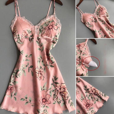 

Sexy Lingerie Women Silk Lace Robe Dress Babydoll Nightdress Nightgown Sleepwear