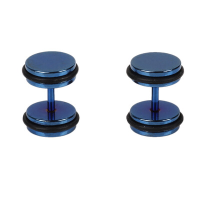 

1pc Medical Hypoallergenic Hip-Hop Rock Dumbbell Titanium Steel Ear Stud Earring