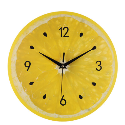 

Gobestart Silent Sweep Modern Elegant Fruit Creative Digital Clock Home Decoration Gift