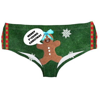 

Toponeto Ladies Hipsters Panties Christmas Themed Women Panties Christmas print Underwear