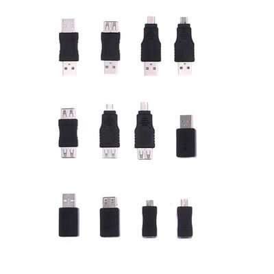 

12pcs OTG FM mini Adapter Converter USB Male to Female Micro USB