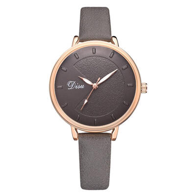 

Womens Watches DISU Best Selling Ladies Quartz Wristwatch Leather Strap High Quality Clock Fashion Dress Reloj Mujer