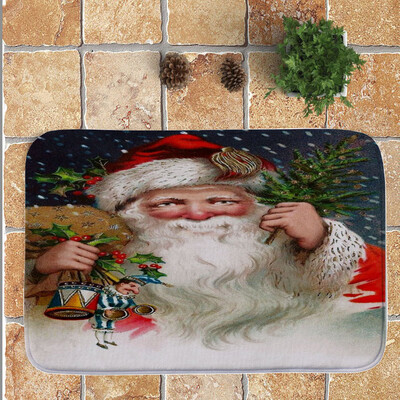 

Gobestart Merry Christmas Welcome Doormats Indoor Home Carpets Decor 40x60CM