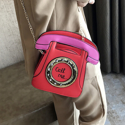 

Tailored Womens Fashion Retro Cartoon Personality Shoulder Bag Chains Bag Purse Bag