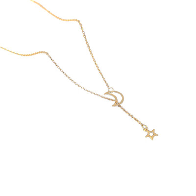

Simple Charm Moon Star Pendant Necklace Choker Club Party Women Jewelry Gift