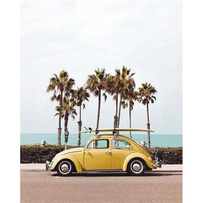 

5D DIY Full Drill Diamond Painting Summer Trip Car Cross Stitch Embroidery