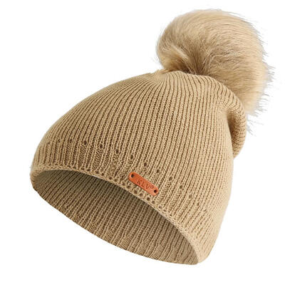 

Fashion Women Stripe Winter Warm Hat Pompom Beanie Knitted Cap Casual Gift