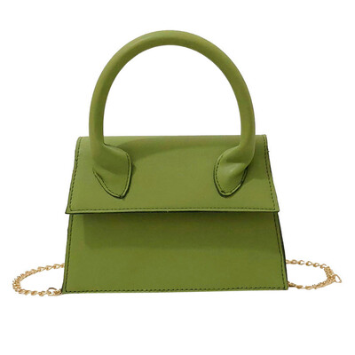 

Small Totes Big Handle Designer Shoulder Bag Solid Vintage Handbag Women Chain Crossbody Bags Bolsa Feminina T2G