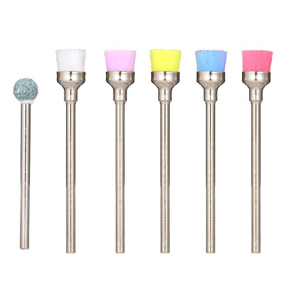 

6PCS Bag Diamond Silicone Nail Drill Bit Set for Manicure Pedicure Kit for Removing Manicure Nail Polish UV Gel Tool