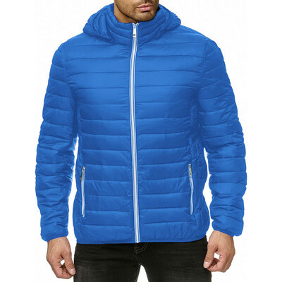 

Gobestart Mens Winter Zipper Hoodie Warm Down Jacket Packable Light Top Quality Coat
