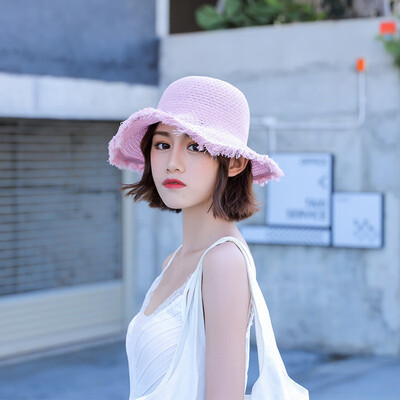 

New spring&summer straw hat for ladies outdoor leisure travel sunscreen hat for ladies