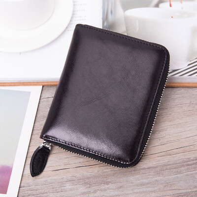 

Tailored Womens leather Anti-theft Card Bag Wallet Holder Mens Card Package 24 Bit