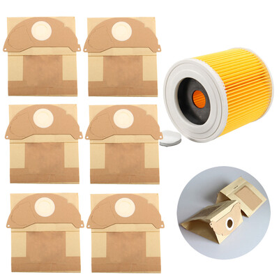 

6x Vacuum 245x208mm Dust Clean Paper BagFilter For KARCHER MV2 WD2200 WD3500