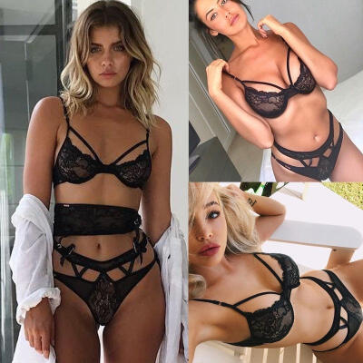 

Sexy-Lingerie Nightwear Underwear G-string Babydoll Women Lace Bra Sleepwear Set