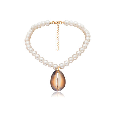 

Seed Beads Choker for Women Fashion Trendy 2019 Bohemian Summer Chic Bib Collier Femme Pearl Cowrie Shell Necklace