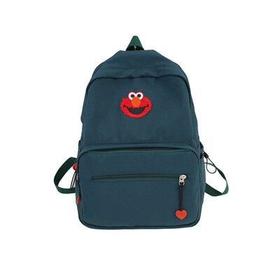

Large-capacity high school students backpack ins wind girl bag girl fashion canvas double shoulder bag Korean version