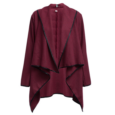 

Plus Size Womens Collar Suit Jacket Coat Ladies 34 Sleeve Blazer Cardigan