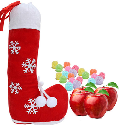 

Tailored Christmas Candy Boots Stocking Bags Snowflake Bags Xmas Kids Gifts Holders