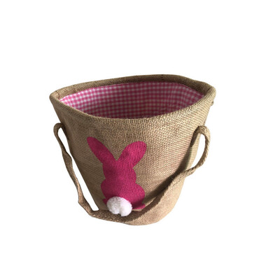 

Toponeto Easter Egg Basket Child Bunny Burlap Bag Carrying Candy&Holiday Party Gifts