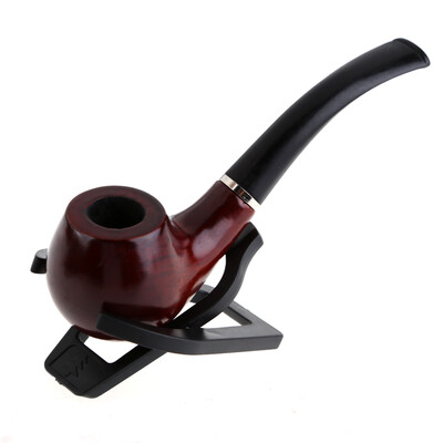 

Smoking Set Durable Ebony Wood Smoking Tobacco Pipe Cigarette Cigar Tube