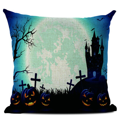 

Halloween Multi Designs Decorative Throw Pillow Cover Square Pillow Case With Zipper for Home Bar Halloween
