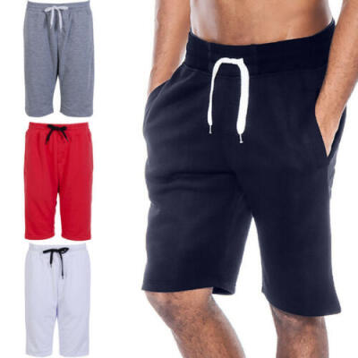 

US Mens Summer Casual Tech Fleece Shorts Baggy Sport Jogger Sweat Beach Pants