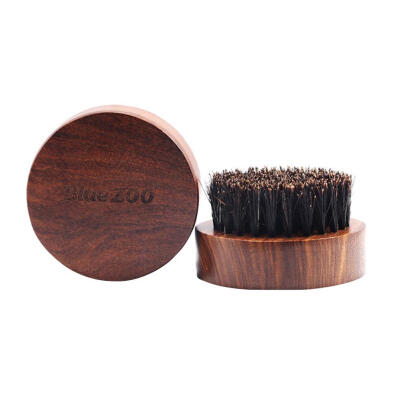 

Men Beard Brush Bristle Shaving Comb Round Sandalwood Brush Beauty Care